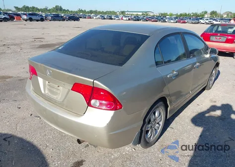 2008 Honda Civic Lx z USA, uszkodzony, nr VIN 1HGFA16568L069643